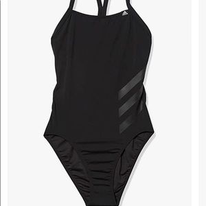adidas Women's Pro Big 3-Stripes Swimsuit